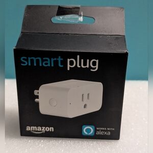 Amazon Smart Plug, Works With Alexa, 3 Prong, Single Socket, Wifi Plug
